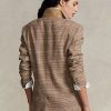 Jachete din tweed din lână și in carouri Ralph Lauren de damă maro Jachete din tweed din lână și in carouri Ralph Lauren de damă maro
