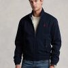 Jachete din twill de bumbac Ralph Lauren pentru bărbați bleumarin Jachete din twill de bumbac Ralph Lauren pentru bărbați bleumarin