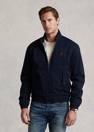Jachete din twill de bumbac Ralph Lauren pentru bărbați bleumarin