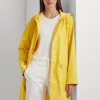 Jachete galbene pentru femei Ralph Lauren, impermeabile, cu glugă
