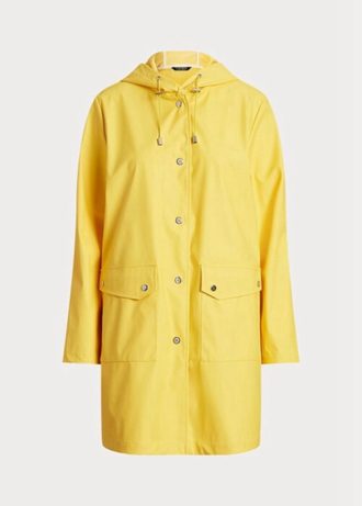 Jachete galbene pentru femei Ralph Lauren, impermeabile, cu glugă Jachete galbene pentru femei Ralph Lauren, impermeabile, cu glugă