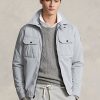 Jachete gri pentru bărbați Ralph Lauren hidrofuge Jachete gri pentru bărbați Ralph Lauren hidrofuge
