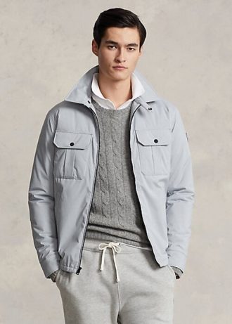 Jachete gri pentru bărbați Ralph Lauren hidrofuge Jachete gri pentru bărbați Ralph Lauren hidrofuge