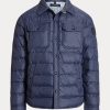 Jachete hidrofuge Ralph Lauren pentru bărbați bleumarin Jachete hidrofuge Ralph Lauren pentru bărbați bleumarin