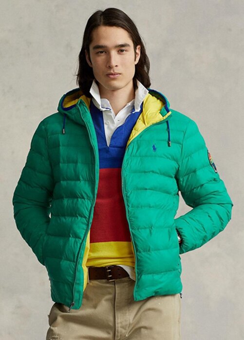 Jachete impermeabile la pachet Ralph Lauren pentru bărbați verzi Jachete impermeabile la pachet Ralph Lauren pentru bărbați verzi