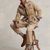 Jachete maro pentru bărbați, Ralph Lauren, cu brâu din twill