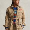 Jachete maro pentru bărbați, Ralph Lauren, cu brâu din twill