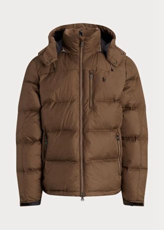 Jachete maro pentru bărbați Ralph Lauren, cu puf hidrofug Jachete maro pentru bărbați Ralph Lauren, cu puf hidrofug