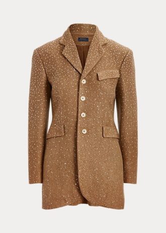 Jachete maro Ralph Lauren, cu paiete, tip Herringbone
