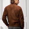 Jachete maro Ralph Lauren Hayworth din piele intoarsa pentru barbati Jachete maro Ralph Lauren Hayworth din piele intoarsa pentru barbati