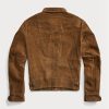 Jachete maro Ralph Lauren Roughout din piele intoarsa pentru barbati Jachete maro Ralph Lauren Roughout din piele intoarsa pentru barbati