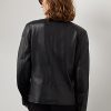 Jachete motocicliste din piele de miel Ralph Lauren Keven pentru femei negre