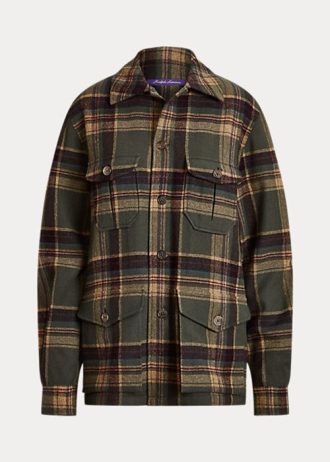 Jachete în carouri Ralph Lauren Andrya pentru femei Olive