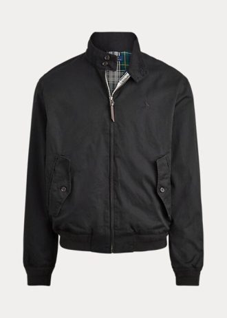Jachete negre din bumbac Ralph Lauren pentru bărbați Jachete negre din bumbac Ralph Lauren pentru bărbați