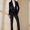 Jachete negre din lână stretch Ralph Lauren Parker pentru femei Jachete negre din lână stretch Ralph Lauren Parker pentru femei