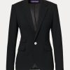 Jachete negre din lână stretch Ralph Lauren Parker pentru femei Jachete negre din lână stretch Ralph Lauren Parker pentru femei