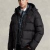 Jachete negre pentru bărbați Ralph Lauren, cu puf hidrofug Jachete negre pentru bărbați Ralph Lauren, cu puf hidrofug