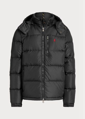 Jachete negre pentru bărbați Ralph Lauren, cu puf hidrofug Jachete negre pentru bărbați Ralph Lauren, cu puf hidrofug