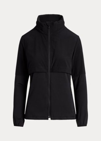 Jachete negre pentru femei Ralph Lauren Hybrid cu glugă ambalabilă Jachete negre pentru femei Ralph Lauren Hybrid cu glugă ambalabilă
