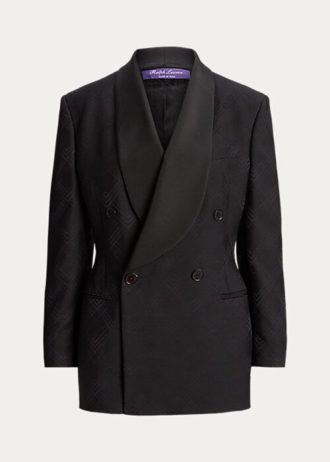 Jachete negre Ralph Lauren Gregory Jacquard Tuxedo de damă Jachete negre Ralph Lauren Gregory Jacquard Tuxedo de damă