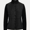 Jachete negre Ralph Lauren hibride cu fermoar complet pentru femei