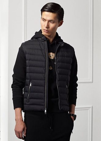 Jachete negre Ralph Lauren Otis din piele intoarsa pentru barbati Jachete negre Ralph Lauren Otis din piele intoarsa pentru barbati