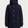 Jachete parka cu puf hidrofugă Ralph Lauren pentru bărbați bleumarin