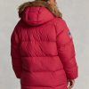 Jachete parka reversibile din puf Ralph Lauren roșii pentru bărbați Jachete parka reversibile din puf Ralph Lauren roșii pentru bărbați