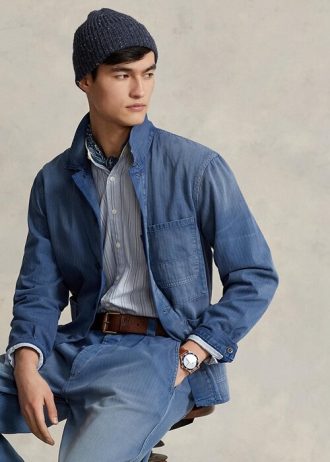 Jachete pentru bărbați, albastre, în sarg, Ralph Lauren Jachete pentru bărbați, albastre, în sarg, Ralph Lauren