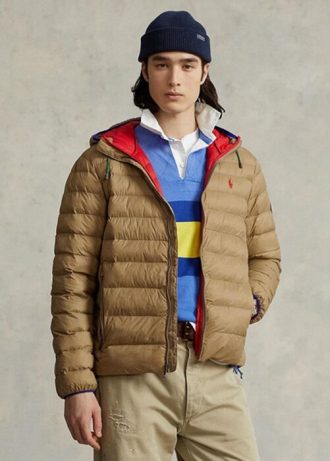 Jachete pentru bărbați Kaki Ralph Lauren, care sunt ambalate, hidrofuge