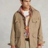 Jachete pentru bărbați kaki Ralph Lauren Dobby Utility overshirt Jachete pentru bărbați kaki Ralph Lauren Dobby Utility overshirt