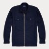 Jachete peste cămașă Oxford vopsite în îmbrăcăminte Ralph Lauren pentru bărbați bleumarin Jachete peste cămașă Oxford vopsite în îmbrăcăminte Ralph Lauren pentru bărbați bleumarin