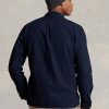 Jachete peste cămașă Oxford vopsite în îmbrăcăminte Ralph Lauren pentru bărbați bleumarin Jachete peste cămașă Oxford vopsite în îmbrăcăminte Ralph Lauren pentru bărbați bleumarin