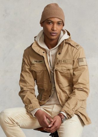 Jachete Ralph Lauren The Iconic Field pentru bărbați kaki