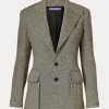 Jachete Ralph Lauren The Tweed de damă negru/crem