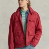 Jachete roșii pentru bărbați Ralph Lauren Twill Wading Jachete roșii pentru bărbați Ralph Lauren Twill Wading