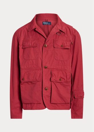 Jachete roșii pentru bărbați Ralph Lauren Twill Wading Jachete roșii pentru bărbați Ralph Lauren Twill Wading