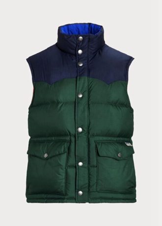 Jachete verzi pentru bărbați Ralph Lauren, cu puf, hidrofugă Jachete verzi pentru bărbați Ralph Lauren, cu puf, hidrofugă