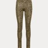 Jambiere din jerseu stretch pentru femei Ralph Lauren cu imprimeu zebră Olive Jambiere din jerseu stretch pentru femei Ralph Lauren cu imprimeu zebră Olive