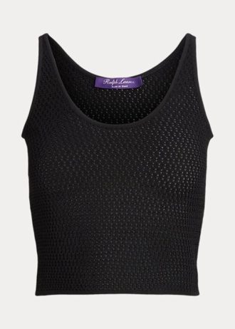 Maiuri cu plasă din mătase Ralph Lauren pentru femei negre