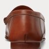 Maro pentru bărbați Ralph Lauren Chalmers din piele de vițel și amp; Mocasini Penny din pânză