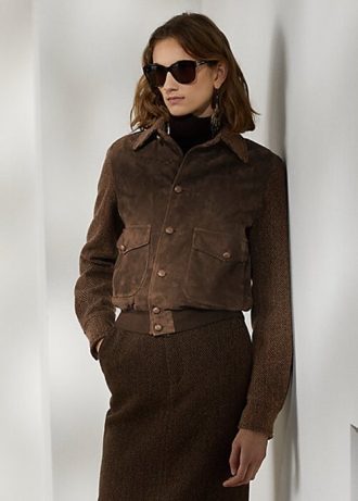 Maro pentru femei Ralph Lauren Hugh Lamb-Suede & Jachete de pește Maro pentru femei Ralph Lauren Hugh Lamb-Suede & Jachete de pește
