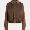 Maro pentru femei Ralph Lauren Hugh Lamb-Suede & Jachete de pește Maro pentru femei Ralph Lauren Hugh Lamb-Suede & Jachete de pește