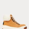 Maro Polo Ralph Lauren Sport Suede & Cizme din shearling