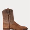 Maro Ralph Lauren Roughout Suede & Cizme din piele