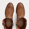 Maro Ralph Lauren Roughout Suede & Cizme din piele