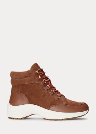 Maro Ralph Lauren Rylee Suede & Adidași din piele