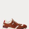 Maro Ralph Lauren Trackster 200 Suede & Adidași din plasă Maro Ralph Lauren Trackster 200 Suede & Adidași din plasă