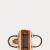 Mini geantă de mână Ralph Lauren Rafia Welington Natural pentru femei Mini geantă de mână Ralph Lauren Rafia Welington Natural pentru femei
