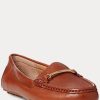 Mocași maro pentru femei Ralph Lauren Briony din piele pentru șofer Mocași maro pentru femei Ralph Lauren Briony din piele pentru șofer